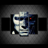 5 Panel Robot Destroyer Framed Wall Canvas Art | Octo Treasures