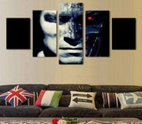 5 Panel Robot Destroyer Framed Wall Canvas Art | Octo Treasures