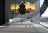 5 Panel Green Arrow Man TV Series Framed  Wall Canvas Art | Octo Treasures