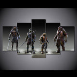 5 Panel Ninja Turtles Framed Wall Canvas Art | Octo Treasures