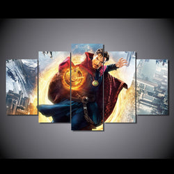 5 Panel Doctor Strange Framed Wall Canvas Art | Octo Treasures