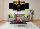 5 Panel DC Comics Batman Film Framed Wall Canvas Art | Octo Treasures