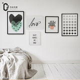 6 Panel Collect Moments Nordic Style Unframed Wall Canvas Art | Octo Treasures