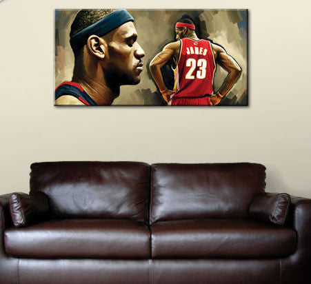 LEBRON JAMES NBA  basketball -home TOP Rock Decor ART- 40 inches OIL painting-special offer-free shipping cost | Octo Treasures