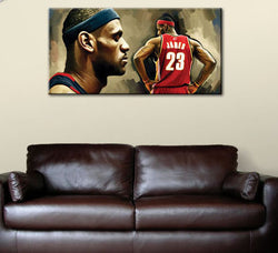 LEBRON JAMES NBA  basketball -home TOP Rock Decor ART- 40 inches OIL painting-special offer-free shipping cost | Octo Treasures