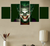 5 Panel DC Comics Joker Framed Wall Canvas Art | Octo Treasures