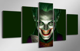 5 Panel DC Comics Joker Framed Wall Canvas Art | Octo Treasures