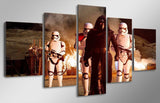 5 Panel Star Wars Adventures Framed Wall Canvas Art | Octo Treasures