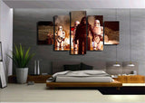 5 Panel Star Wars Adventures Framed Wall Canvas Art | Octo Treasures