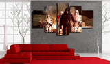 5 Panel Star Wars Adventures Framed Wall Canvas Art | Octo Treasures