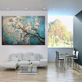 1 Panel Flowers Tree Abstract Unframed Wall Art Canvas | Octo Treasures