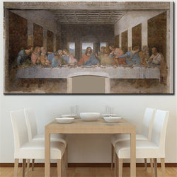 1 Panel The Last Supper Da Vinci Unframed Wall Art Canvas | Octo Treasures