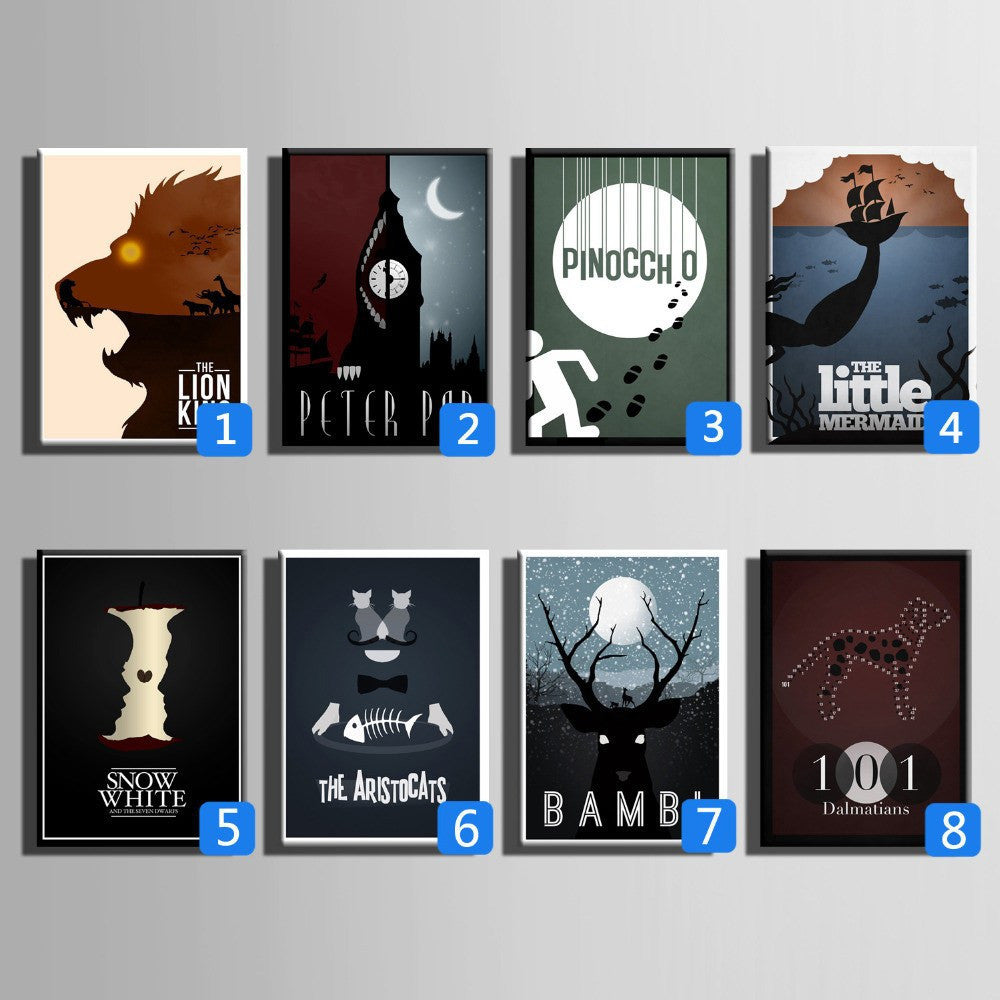 Disney Movies Poster Series Modern Decoration Wall Canvas Art | Octo Treasures