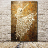 1 Panel Ballet Dancer Abstract Unframed Wall Canvas Art | Octo Treasures