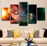 5 Panel Flash Arrow The Fladh Framed Wall Canvas Art | Octo Treasures