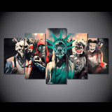 5 Panel The Purge 3 Election Year Framed Wall Canvas Art | Octo Treasures