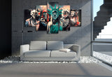 5 Panel The Purge 3 Election Year Framed Wall Canvas Art | Octo Treasures