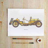 6 Panel Wecker Vintage Unframed Wall Canvas Art | Octo Treasures