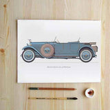 6 Panel Wecker Vintage Unframed Wall Canvas Art | Octo Treasures