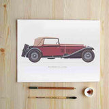 6 Panel Wecker Vintage Unframed Wall Canvas Art | Octo Treasures