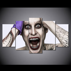 5 Panel Suicide Squad Joke Framed Wall Canvas Art | Octo Treasures