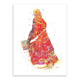 Original Watercolor Marvel Comics And DC Comics Superheroes Unframed Wall Canvas | Octo Treasures