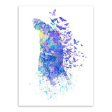 Original Watercolor Marvel Comics And DC Comics Superheroes Unframed Wall Canvas | Octo Treasures