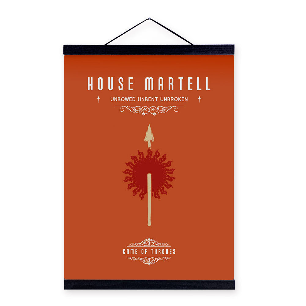 Modern Pop Movie Game Of Thrones Spear Wooden Framed Canvas Painting Living Room Home Decor Wall Art Print Picture Poster Scroll | Octo Treasures