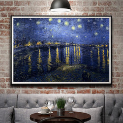 1 Panel The Starry Night Over The Rhone Vincent Van Gogh Unframed Poster | Octo Treasures