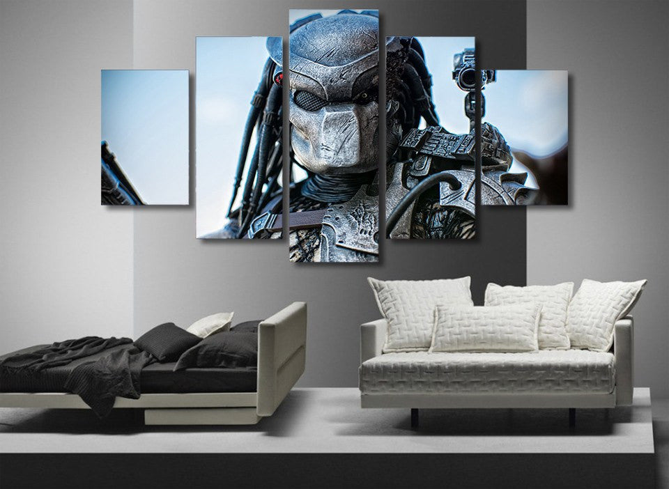 5 Panel Predator Hischnik Suschestvo Framed Wall Art Canvas | Octo Treasures