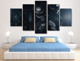 5 Panel Hischnik Suschestvo Tvar Framed Wall Canvas Art | Octo Treasures