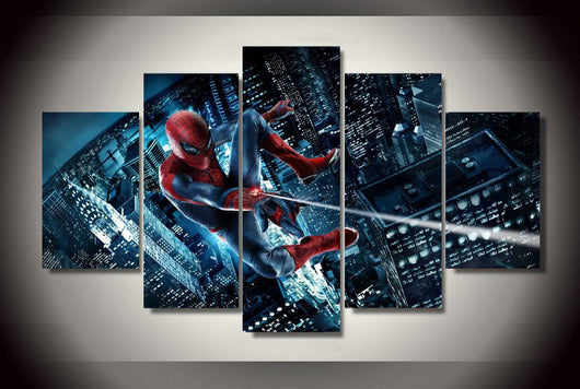 5 Panel Marvel Spider-Man Framed Wall Canvas Art | Octo Treasures