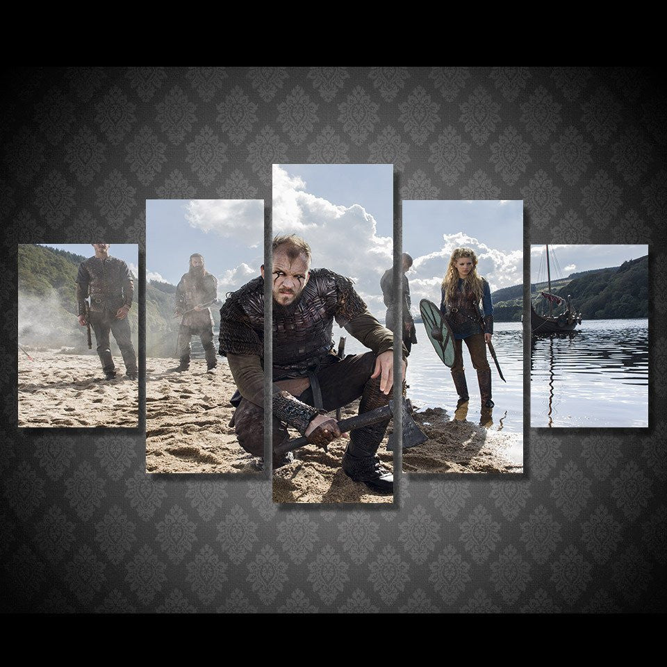 5 Panel Serial Movie Character Framed Wall Canvas Art | Octo Treasures