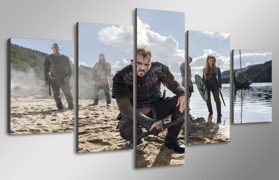 5 Panel Serial Movie Character Framed Wall Canvas Art | Octo Treasures