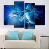 Star Trek Starship Enterprise Framed 4 Panel Canvas | Octo Treasures