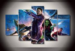 5 Panel Guardians Of The Galaxy Framed Wall Art Canvas | Octo Treasures