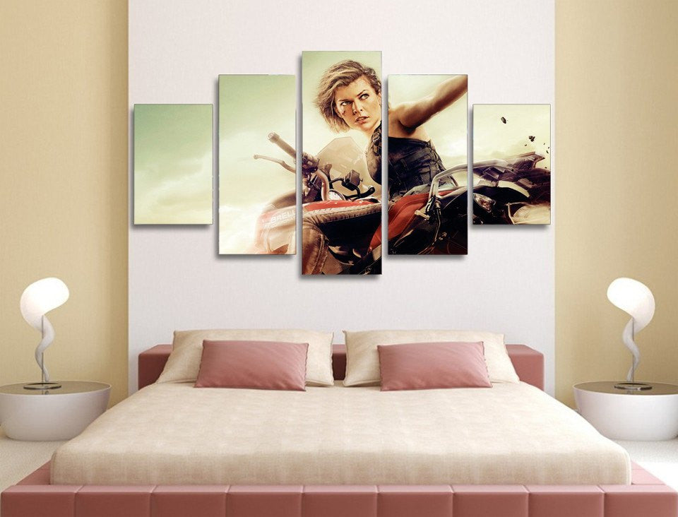 5 Panel Evil The Final Framed Wall Canvas Art | Octo Treasures