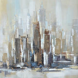 1 Panel New York Modern City Architecture Abstract Skyline Unframed Wall Art | Octo Treasures