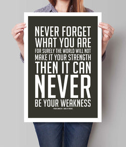 Print Inspirational Quote Game Of Thrones Poster Wall art home decor picture TV Series Typography Poster Minimalistic Art decor | Octo Treasures