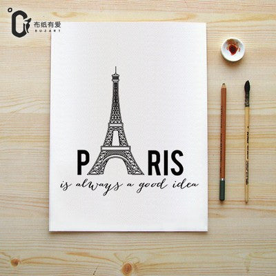 4 Panel Paris Nordic Unframed Wall Canvas Art | Octo Treasures