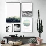 Nordic Landscape Canvas Art Print Painting Poster, Giclee Print Wall Pictures For Home Decoration, Wall Decor BW005 | Octo Treasures