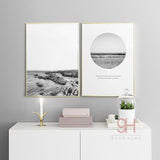 Nordic Landscape Canvas Giclee Print Unframed Wall Art | Octo Treasures