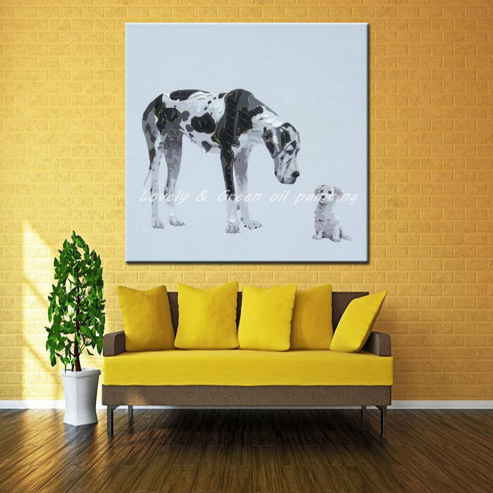 1 Panel Dogs Animal Unframed Canvas Wall Art | Octo Treasures