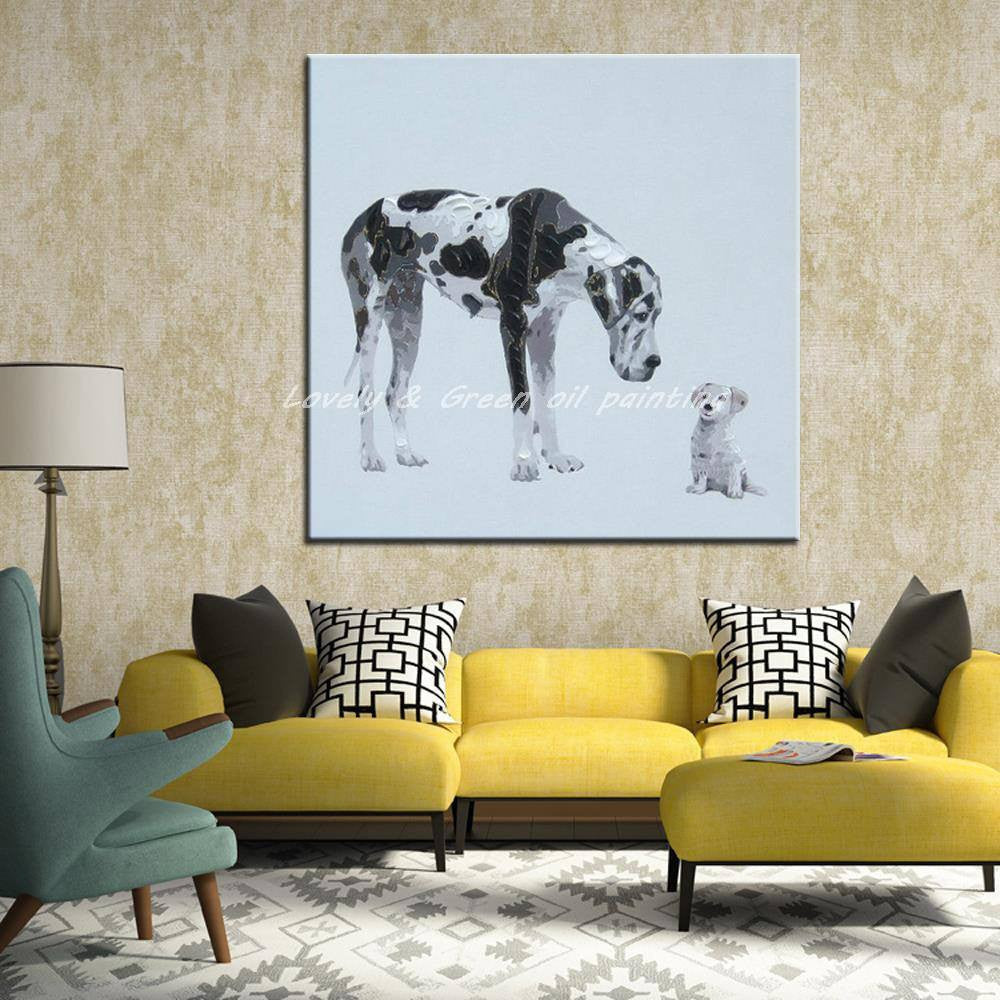 1 Panel Dogs Animal Unframed Canvas Wall Art | Octo Treasures