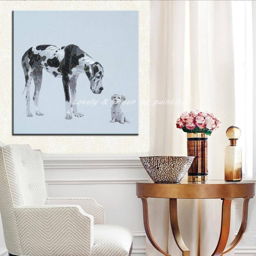 1 Panel Dogs Animal Unframed Canvas Wall Art | Octo Treasures