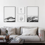 Nordic Style Landscape Canvas Print Unframed Wall Art | Octo Treasures