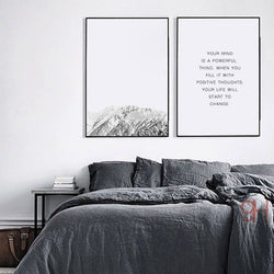 Nordic Style Mountain Canvas Prints Unframed Wall Decor | Octo Treasures