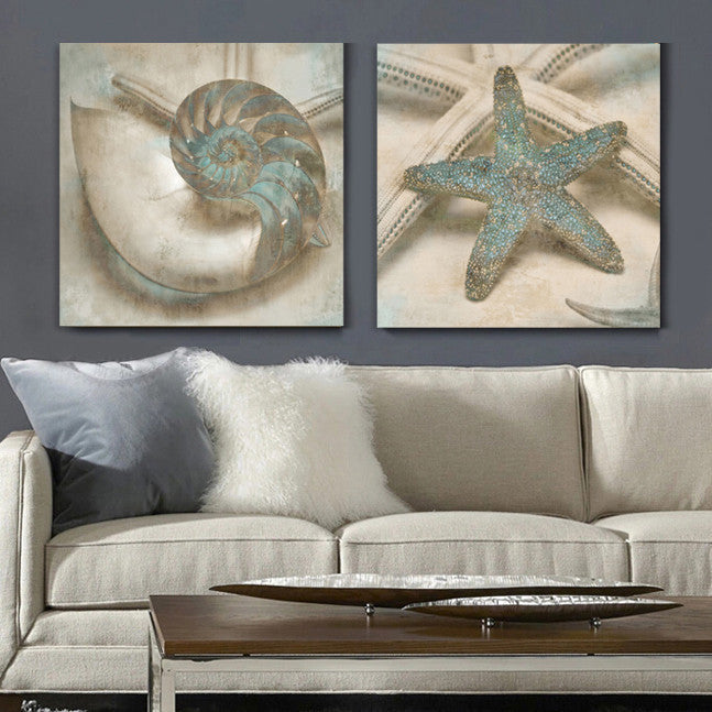 Gray-blue ocean canvas wall art posters and prints home decor painting the living room office picture cuadros modernos | Octo Treasures