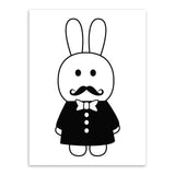 5 Panel Minimalist Nordic Kawaii Unframed Home Decor Wall Art | Octo Treasures