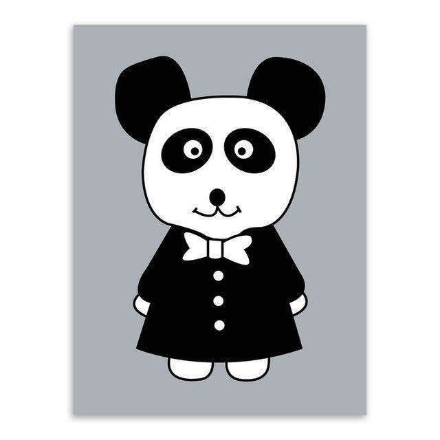 5 Panel Minimalist Nordic Kawaii Unframed Home Decor Wall Art | Octo Treasures